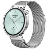 Sneezy Mi Watch S4 41mm İle Uyumlu Manyetik Milanese Loop Metal Kordon
