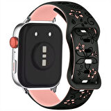 Huawei Watch Fit 3 İle Uyumlu FloraFlex Çiçek Desenli Silikon Kordon