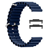 Huawei Watch Fit 3 İle Uyumlu Seaflex Ocean Tokalı Yumuşak Soft Silikon Kordon