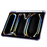 iPad Pro 11 inç M5 2025 Uyumlu Kılıf Üçgen Katlanabilir Kalem Şarj Bölmeli Kılıf A2836 A2837 A3006