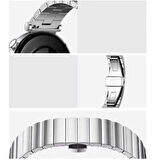 Huawei Watch GT5 41mm İle Uyumlu Renk Detaylı 18mm Paslanmaz Çelik Metal Kordon Kayış