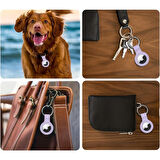 Apple AirTag Uyumlu Silikon Koruyucu Anahtarlık Arkası Kapalı Düşmez Yıkanabilir