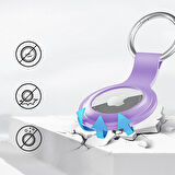 Apple AirTag Uyumlu Silikon Koruyucu Anahtarlık Arkası Kapalı Düşmez Yıkanabilir