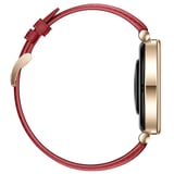 Sneezy Mi Watch S4 41mm İle Uyumlu Starlight Gold Metal Tokalı Deri Zarif Şık Kordon