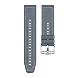 Sneezy Huawei Watch GT5 46mm İle Uyumlu 22mm Dikiş Desenli Dokuma Silikon Kordon