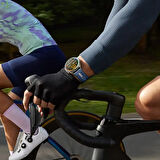 Huawei Watch GT6 Pro 46mm İle Uyumlu SportStripe Örgü Desen Metal Tokalı Silikon Akıllı Saat Kordonu