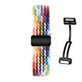 Sneezy Huawei Watch GT6 41mm İle Uyumlu FiberLink Manyetik Tokalı Kumaş Örgü Kordon