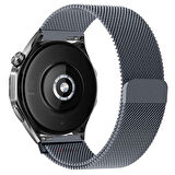 Huawei Watch GT4 46mm Uyumlu Manyetik Milanese Loop Metal Kordon 