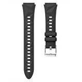 Sneezy Huawei Watch GT5 41mm İle Uyumlu Prism Metal Tokalı Soft Yumuşak Silikon Kordon