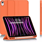 Apple iPad 11.Nesil 11 İnç 2025 Kılıf Premium Kalem Bölmeli Uyku Modlu Kapaklı Smart Case