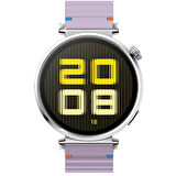 Huawei Watch GT5 41mm İle Uyumlu Dalga Desenli Tokalı Yumusaş Soft Silikon Kordon