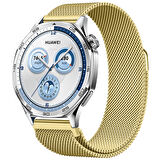 Huawei Watch GT5 46mm Uyumlu Manyetik Milanese Loop Metal Kordon 