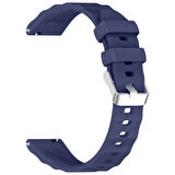 Sneezy Huawei Watch GT6 41mm İle Uyumlu SoftFlex Metal Tokalı Spor Silikon Akıllı Saat Kordonu