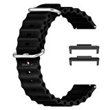 Huawei Watch Fit 3 İle Uyumlu Seaflex Ocean Tokalı Yumuşak Soft Silikon Kordon