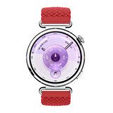 Sneezy Huawei Watch GT6 41mm İle Uyumlu Metal Klips Solo Fiberlink Kumaş Örgü Kordon