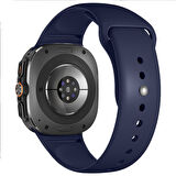 Samsung Galaxy Watch 8 44mm 40mm İle Uyumlu Klasik PureLux Soft Silikon Kordon