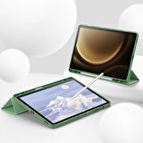 Samsung Galaxy Tab S10 Plus X820 12.4 İnç Kılıf Premium Silikon Kalem Bölmeli Smart Case