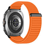 Samsung Galaxy Watch 8 44mm 40mm 47mm İle Uyumlu Naylon Spor Loop Kordon Ayarlanabilir Rahat ve Dayanıklı