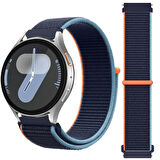 Samsung Galaxy Watch 4 5 6 7 Seri 40 42 43 44 46 47mm Cırt Cırtlı Yumuşak Spor Kumaş Örgü Kordon