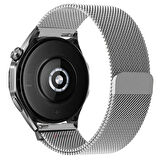 Huawei Watch GT4 46mm Uyumlu Manyetik Milanese Loop Metal Kordon 