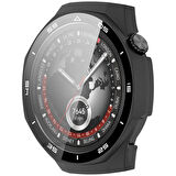 Huawei Watch GT5 Pro 46mm Kasa Uyumlu Kılıf Sert PC Kasa ve Ekran Koruyucu Kılıf