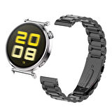 Huawei Watch Gt5 41mm İle Uyumlu Ironweft Paslanmaz Döküm Çelik Metal Kordon