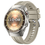 Sneezy Huawei Watch GT6 Pro 46mm İle Uyumlu Spor Silikon Metal Tokalı Soft Saat Kordonu