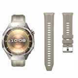 Sneezy Huawei Watch GT6 Pro 46mm İle Uyumlu Spor Silikon Metal Tokalı Soft Saat Kordonu