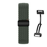 Sneezy Huawei Watch GT5 41mm İle Uyumlu FiberLink Manyetik Tokalı Kumaş Örgü Kordon