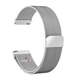 Huawei Watch GT5 46mm Uyumlu Kordon Woven Wire Tasarım Metal Hasır Kordon
