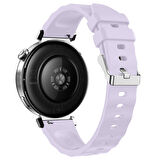 Sneezy Huawei Watch GT6 41mm İle Uyumlu SoftFlex Metal Tokalı Spor Silikon Akıllı Saat Kordonu