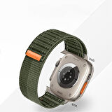 Apple Watch Uyumlu 44 45 46mm Utra 49mm Fabric Spor Yumuşak Kumaş Kordon Seri 2 3 4 5 6 Se 7 8 9 10