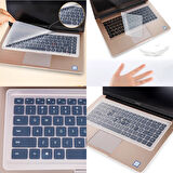 Macbook Notebook Laptop Klavye Koruyucu Toz Leke Sıvı Geçirmez Mat Şeffaf Silikon 15 inç 17 inç