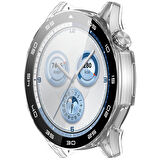 Huawei Watch GT5 46mm Kasa Uyumlu Kılıf Sert PC Kasa ve Ekran Koruyucu Kılıf