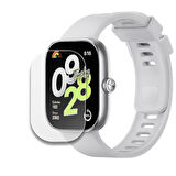 Redmi Watch 4 Uyumlu Kolay Takılabilir Takma Aparatlı Temperli Cam Ekran Koruyucu 