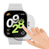 Redmi Watch 4 Uyumlu Kolay Takılabilir Takma Aparatlı Temperli Cam Ekran Koruyucu 