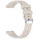 Sneezy Huawei Watch GT5 Pro 42mm İle Uyumlu SoftFlex Metal Tokalı Spor Silikon Akıllı Saat Kordonu