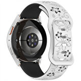 Huawei Watch GT4 41mm Uyumlu FloraFlex Çiçek Desenli Yumuşak Soft Silikon Kordon