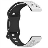 Huawei Watch GT4 41mm Uyumlu FloraFlex Çiçek Desenli Yumuşak Soft Silikon Kordon