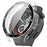 Huawei Watch GT5 Pro 46mm Kasa Uyumlu Kılıf Sert PC Kasa ve Ekran Koruyucu Kılıf