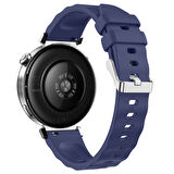 Sneezy Huawei Watch GT5 41mm İle Uyumlu SoftFlex Metal Tokalı Spor Silikon Akıllı Saat Kordonu