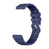 Sneezy Huawei Watch GT5 41mm İle Uyumlu SoftFlex Metal Tokalı Spor Silikon Akıllı Saat Kordonu