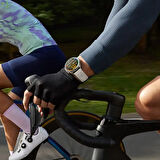 Huawei Watch GT4 46mm İle Uyumlu SportStripe Örgü Desen Metal Tokalı Silikon Akıllı Saat Kordonu