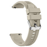 Sneezy Huawei Watch GT6 46mm İle Uyumlu Spor Silikon Metal Tokalı Soft Saat Kordonu