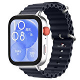 Huawei Watch Fit 3 İle Uyumlu Seaflex Ocean Tokalı Yumuşak Soft Silikon Kordon