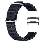 Huawei Watch Fit 3 İle Uyumlu Seaflex Ocean Tokalı Yumuşak Soft Silikon Kordon