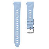 Sneezy Huawei Watch GT6 41mm İle Uyumlu Prism Metal Tokalı Soft Yumuşak Silikon Kordon