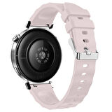 Sneezy Huawei Watch GT5 41mm İle Uyumlu SoftFlex Metal Tokalı Spor Silikon Akıllı Saat Kordonu