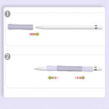 Apple Pencil 1-2 Nesil Pro USB-C Uyumlu Soft Yumuşak Silikon Kalem Tutucu Zarif Ve Rahat Kullanım