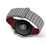 Sneezy Huawei Watch GT5 46mm İle Uyumlu 22mm Harmony Duo Magnetik Silikon Kordon